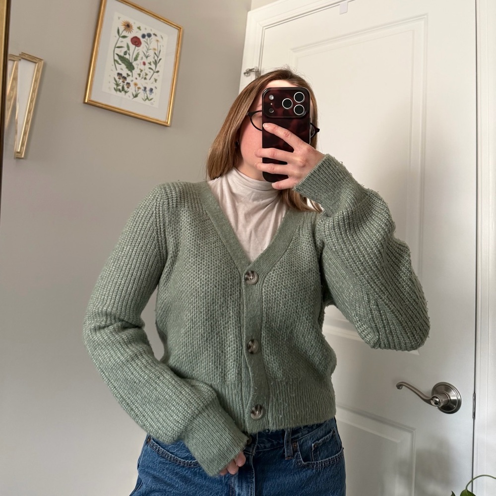Sincerely Jules Sage Green Cardigan